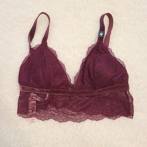 Victoria secret bralette burgundy